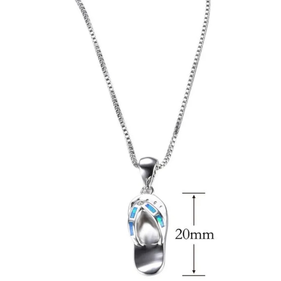 Fire Opal Sandel necklace - Picture 2 of 5